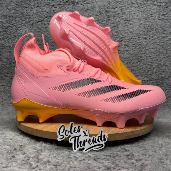 Adidas Adizero Electric + Football Cleats Size 11 Men Pink Orange Black IF1566 - Picture 1 of 6